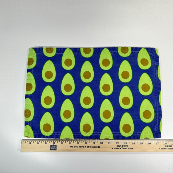 Spoonflower Avocado Print Placemats Linen Cotton Statement Set of 12 - Picture 15 of 16